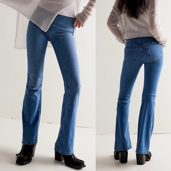 Free People Pull On Flares Size 26 - Picture 1 of 8